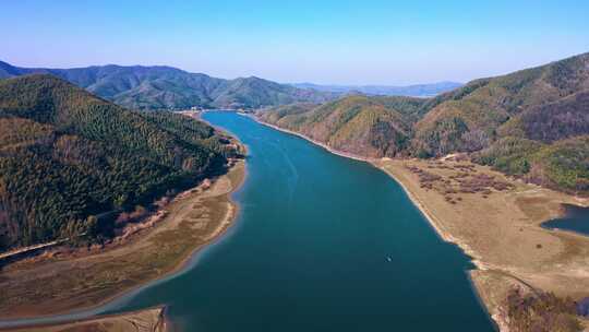 湖北省赤壁市风景航拍日出