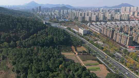 杭州临平区临平山与城市