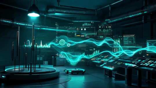 科技感未来实验室场景