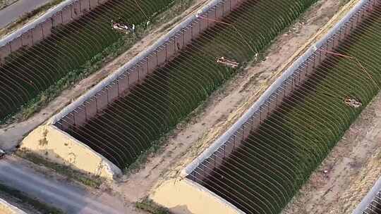 宁夏灵武白笈滩温室大棚航拍5