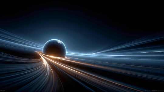 数据环绕地球科技感十足