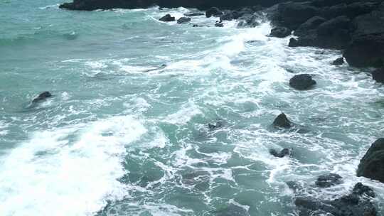 广西北海涠洲岛大海鳄鱼山旅游旅行风景升格