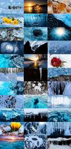 冰雪消融冰河融化春回大地冰锥滴水春天来了高清在线视频素材下载