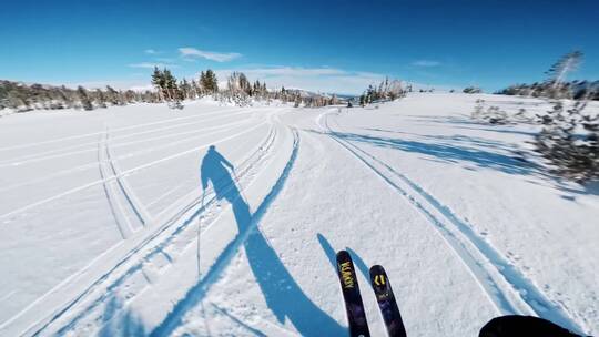 第一人称双板滑雪POV