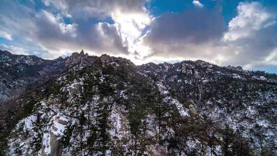 崂山雪景