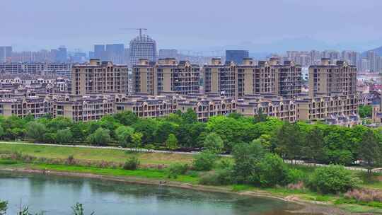 航拍安吉未来小镇安吉城市风景安吉宣传片