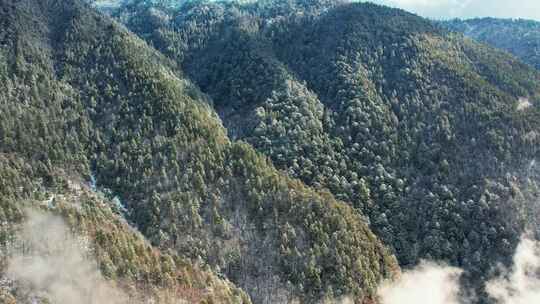 航拍云南深山秘境云海山村梯田自然风光