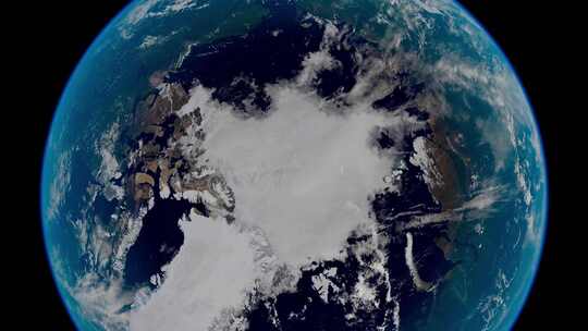 4K地球变暖气候变化温室效应融化环保主义