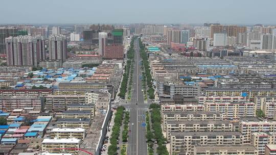 河北衡水城市大景航拍