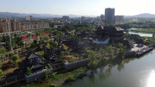 湖北咸宁城市宣传片地标建筑航拍