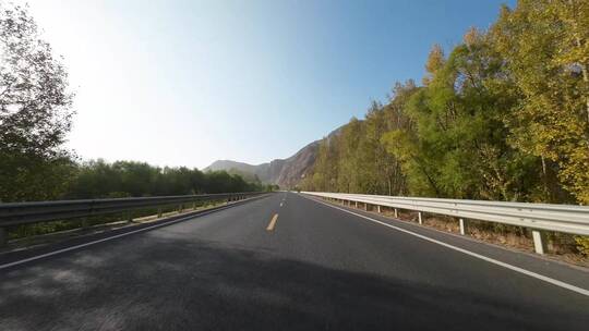 开车第一视角沿途风景 行驶在公路上(合集)视频素材模板下载