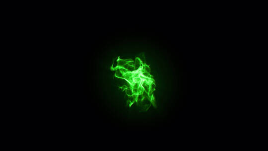 4k魔幻绿色神秘火焰旋转缭绕素材 (1)视频素材模板下载