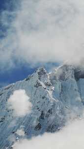 山脉，落基山顶，白雪皑皑，喜马拉雅山