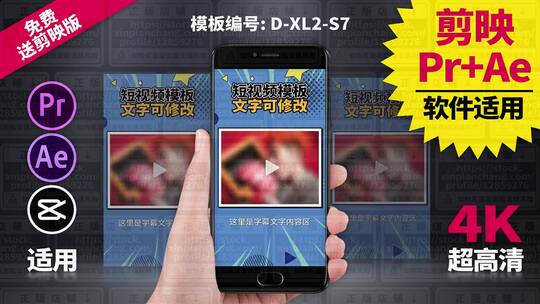 视频包装模板Pr+Ae+抖音剪映 D-XL2-S7