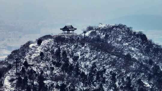 千佛山雪景航拍