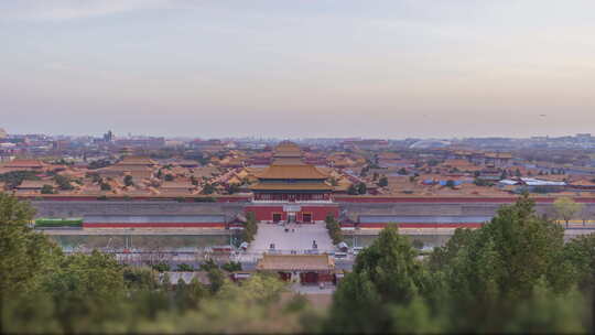 故宫景山日转夜延时视频素材模板下载