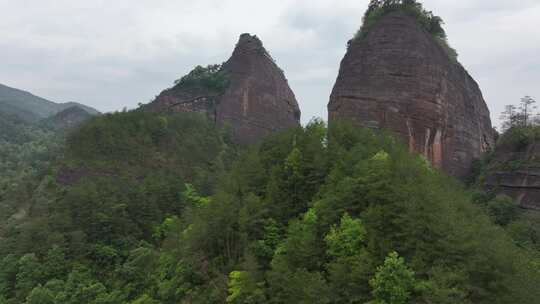 万佛山亚洲最大丹霞峰林航拍