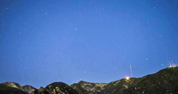 山，星星，延时，夜空