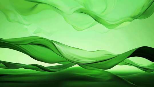绿色飘动抽象背景素材