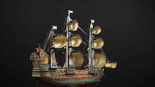 传说中的帆船是西班牙船队历史上最强大的船