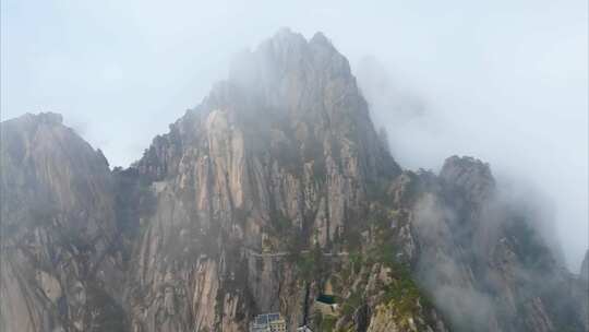 黄山云海航拍延时风景视频素材