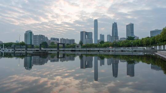 广东省东莞市城市风光延时