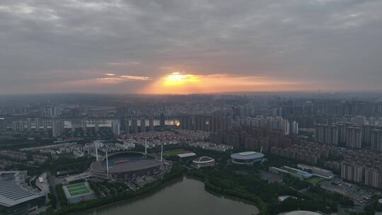 洛阳洛河体育场城市立交建设企业宣传片航拍