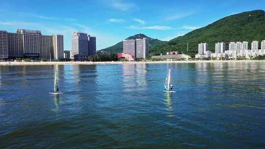 广东阳江海陵岛旅游风光航拍