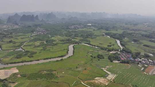 广西桂林会仙湿地航拍