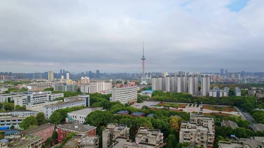 国防科技大学全景航拍