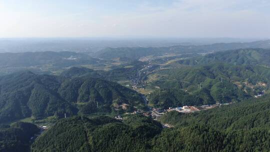 祖国大好河山山川丘陵航拍