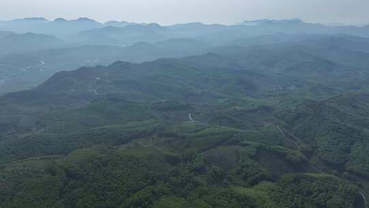 海南白沙陨石坑航拍风光