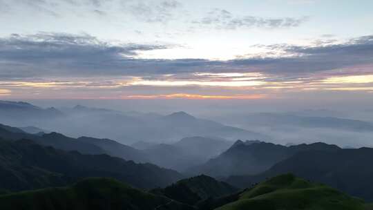 大气山峰森林航拍山川云海山脉壮丽山河风光