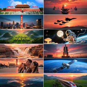 宽屏《母亲是中华》配乐 根据音乐制作高清在线视频素材下载