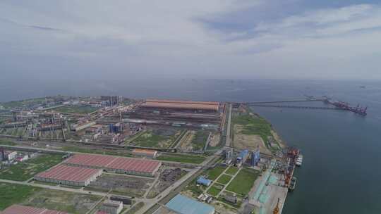 柳钢防城港钢铁基地航拍柳钢集团航拍视频素材模板下载