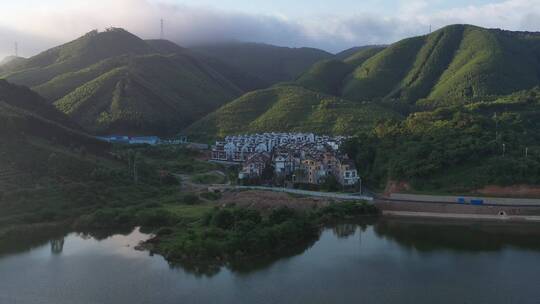 航拍乡村振兴 乡村旅游 乡村环境