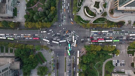 城市堵车合集视频素材模板下载