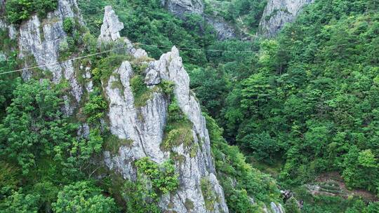 搁船尖山峰航拍