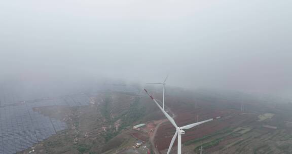 电网电力发电太阳能发电站能源风车风力