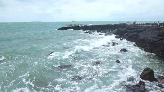 广西北海涠洲岛大海南岸鳄鱼山旅游旅行