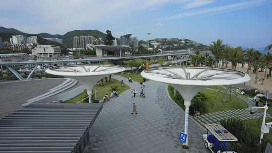 大梅沙海滨公园盐田深圳旅游3363视频素材模板下载