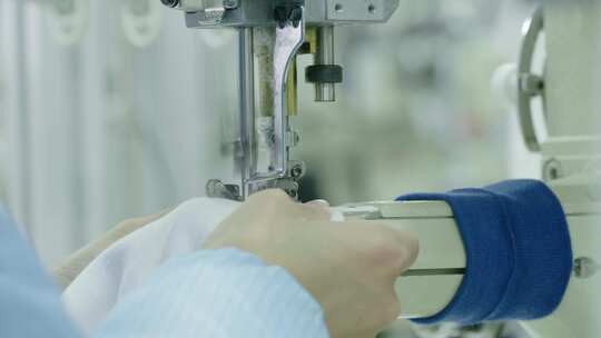 工业机械缝纫机工作素材