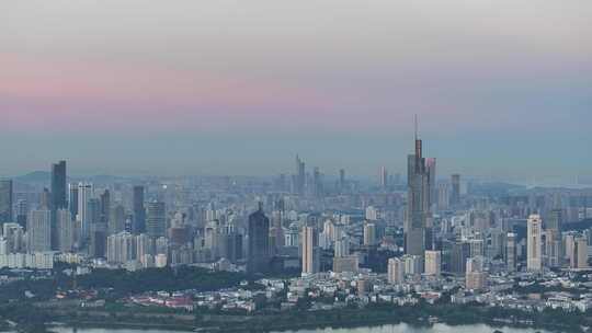 南京玄武区大景南京大景紫峰大厦航拍