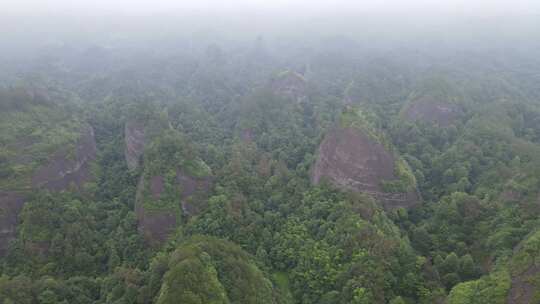 航拍湖南怀化通道万佛山