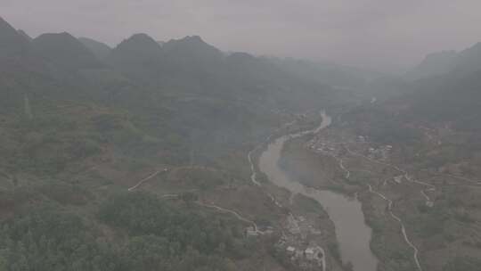 贵州龙里油画草原航拍