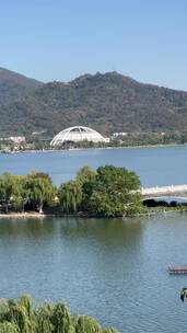 南京玄武湖景小桥流水