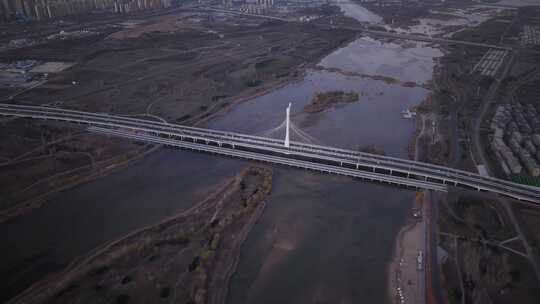 石家庄地标 复兴大街 滹沱河