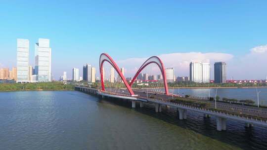 江西南昌艾溪湖大桥CBD商务区城市建筑素材