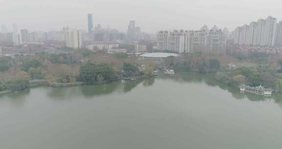 4K航拍上海公园