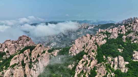 山东青岛崂山风光崂山素材崂山航拍